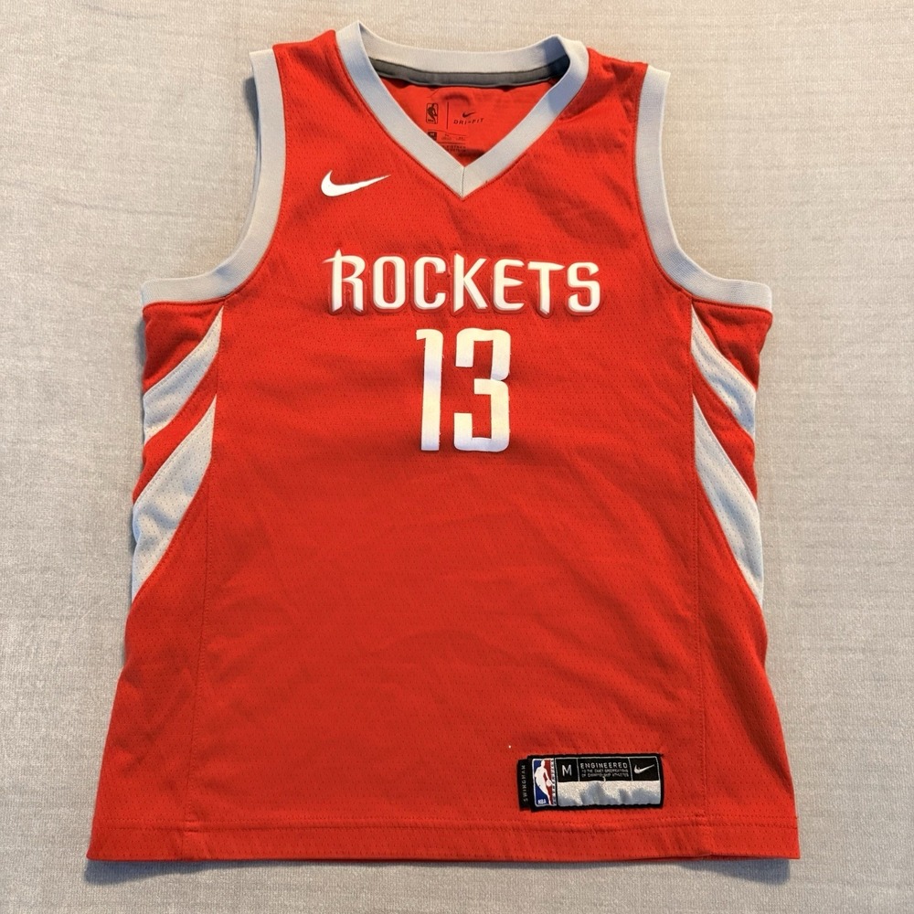 Nike Houston Rockets James Harden #13 Dri-FIT Jersey Youth Medium Red